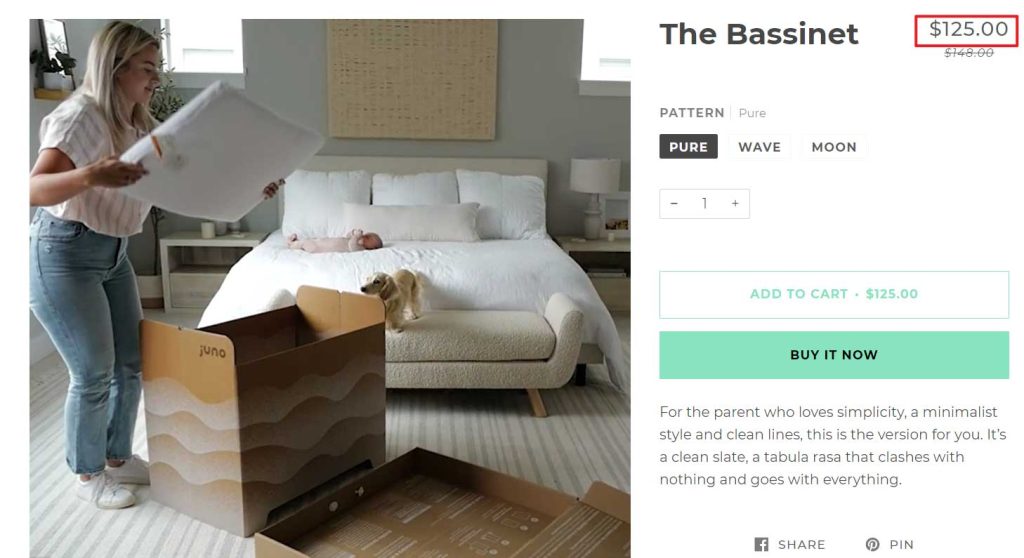 Juno Bassinet：用纸板做婴儿床！卖125美金